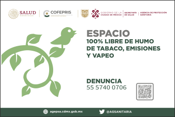 Espacio 100% libre de humo de tabaco